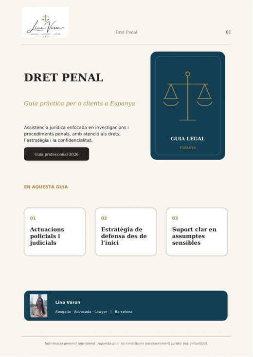 Dret Penal a Espanya guide cover