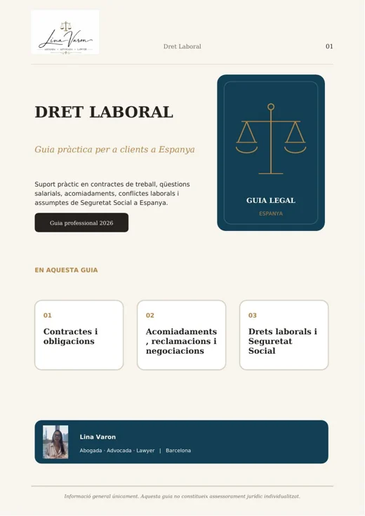 Dret Laboral a Espanya guide cover