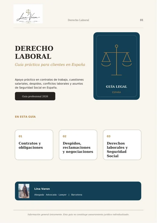 Derecho Laboral en España guide cover